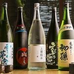 日本酒や焼酎もこだわりの品揃え◎各コースやお好みの逸品とご一緒にお愉しみ下さい。