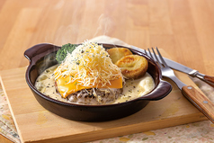 チーズたっぷりフォンデュ風ハンバーグ