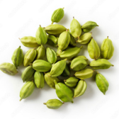 【カルダモン】カルダモンは「スパイスの女王」。抗酸化作用で美肌と老化を抑制し、利尿・発汗作用でデトックス・むくみ解消をサポート。消化促進作用で胃腸を整え、清涼な香りでリラックスや口臭予防にも貢献します。