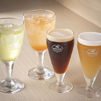 【和素材薫るビールと果肉爽快サワーで乾杯！】