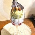 料理メニュー写真&nbsp;ピスタチオとチョコのパフェ