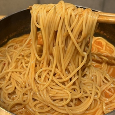 〆のパスタ(ゴーダチーズ入り)