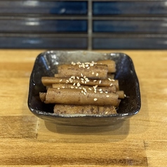 ゴボウの醤油漬け