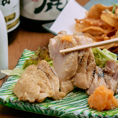 【越の鶏】にんにく胡椒焼き