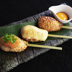 但馬味鶏つくね三種盛り