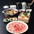 料理メニュー写真&nbsp;豚肩ロースしゃぶしゃぶセット