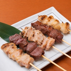 串焼き5種盛り合わせ (タレ/塩)