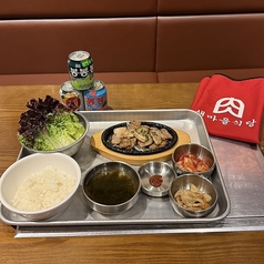 【サムギョプサル定食】