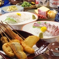 揚げたてサクサクの串カツや天ぷら、特製のおばんざいや一品をご用意しております！