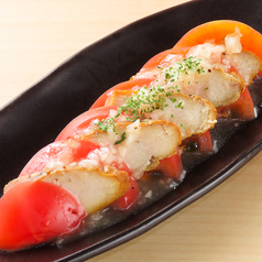 燻製鶏とトマトのサラダ