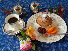 モンブランのケーキセット