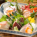 料理メニュー写真&nbsp;お刺身盛り合わせ「上」（５点）