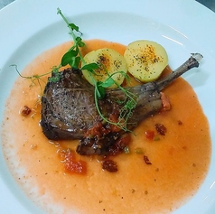 ラムチョップとスパイシーポテト