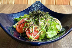 蒸し鶏と彩り野菜のごまサラダ