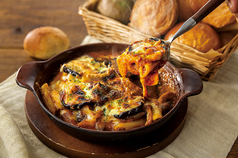 なすときのこのミートソースグラタン ◆