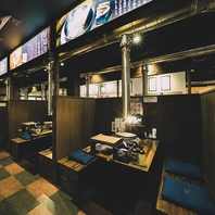 落ち着いた和モダン空間で快適焼肉タイム♪