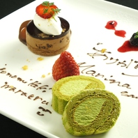 パティシエ出身の従業員による本格スイーツを是非！