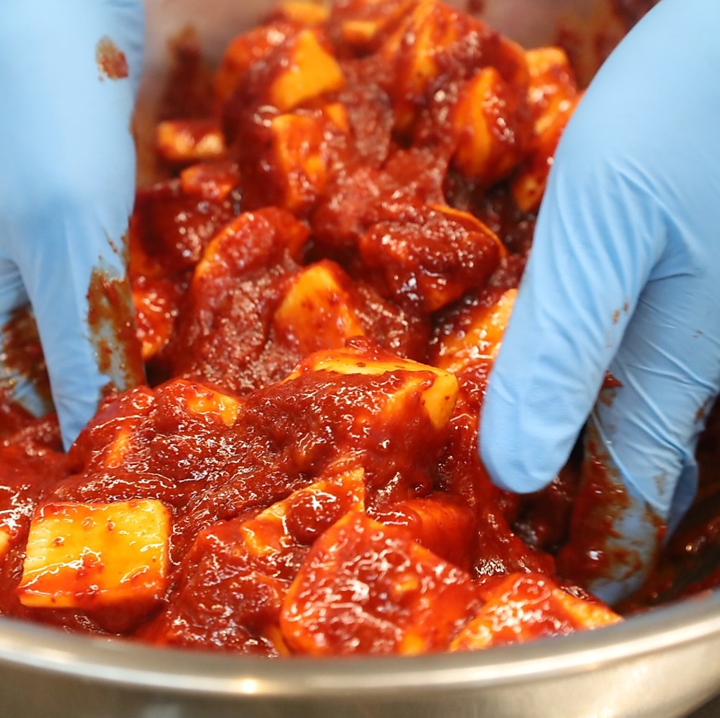 大人気の自家製山芋キムチ