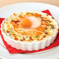 サーモンとほうれん草のクリームドリア