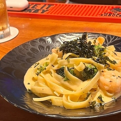 【クリーム】プリプリ大粒エビのクリームパスタ