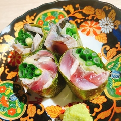 ガリしそ炙り〆さばの海苔巻き