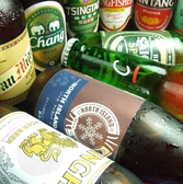 主にアジアのビールを豊富に取り揃え♪世界各国のビールが楽しめます！