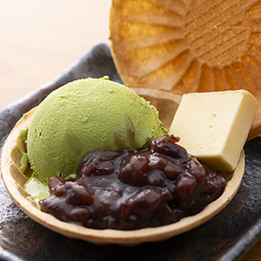 あんバター抹茶アイス最中