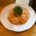 料理メニュー写真 海老とホタテの明太子パスタ