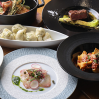 【北海道産食材使用の美味しいメニューの数々】