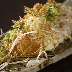 梅じゃこ揚げ豆腐