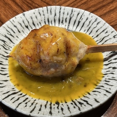 生つくねの炭火焼 お月見トリュフソース