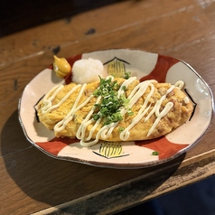 納豆チーズオムレツ