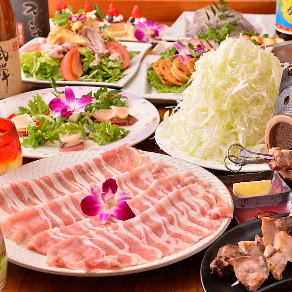 甘みがあって柔らかい豚しゃぶ＆季節の野菜が食べ放題♪女子会はオトク☆