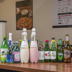 韓国ドリンクも豊富に取り揃えています♪