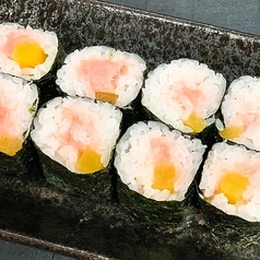 トロタクあて巻き/茎ワサビツナマヨあて巻き/サーモン梅水晶あて巻き