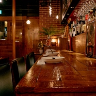 落ち着いたおしゃれな店内で接待などの大事な集まりに★