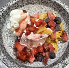 コールドストーンチーズケーキ&ベリーパフェ/コールドストーンベリーベリーパフェ