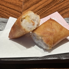 栗と里芋の春巻き