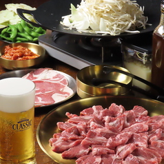 生ラムジンギスカンdiner18 ダイナーイッパチのコース写真