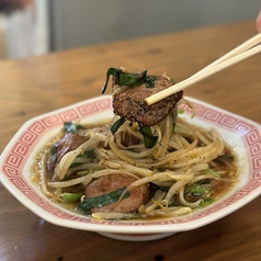 厚切りレバにら炒め