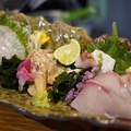 料理メニュー写真&nbsp;鯛のお造り３種盛り