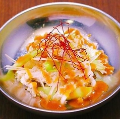 白センマイ湯引き刺し