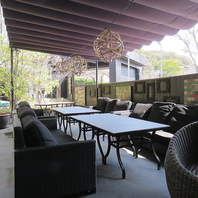 開放的なテラスで楽しむコース♪