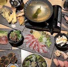 スシと天ぷらほたるのコース写真