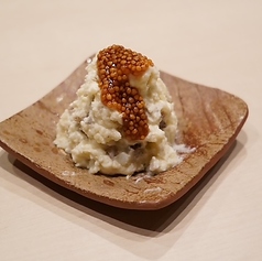 いぶりがっこのポテサラ