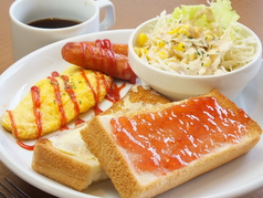 トーストセット【ウインナー・オムレツ・サラダ付】