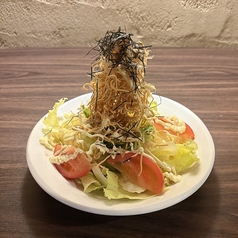 パリパリ麺の和風サラダ