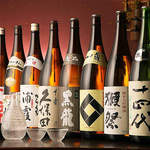 人気の銘柄はもちろん、各地厳選のこだわりの日本酒をご用意！お得な飲み放題付コースもございます◎
