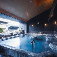 宴会プランにはすべて温泉・岩盤浴付き♪
