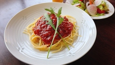 《プレミアム》京都祇園ヴィーガンSyojin！「挽豆煮込（ボロネーゼ）パスタ」の写真